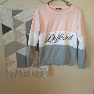 Color Block Different Sweatshirt